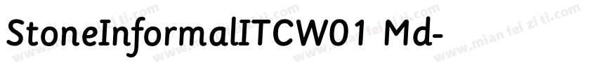 StoneInformalITCW01 Md字体转换